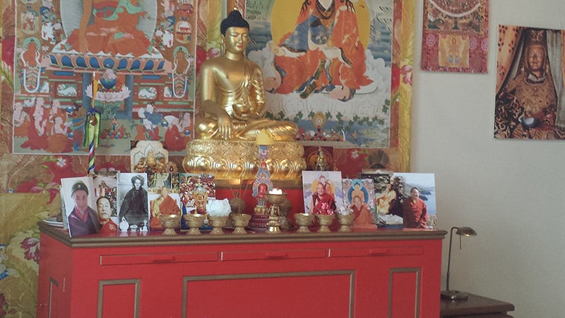 Time to meditate cork Buddha statue