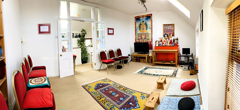 Inside the meditation center in Athlone